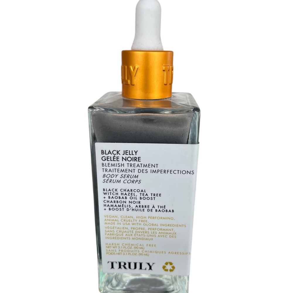 Truly black jelly blemish treatment, impurities body serum new 3.1 fluid ounces